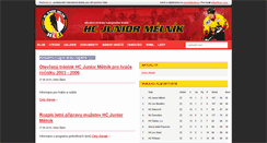 Desktop Screenshot of hcjuniormelnik.cz
